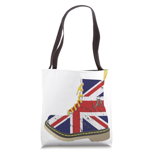 British Flag Union Jack Combat Boot Tote Bag