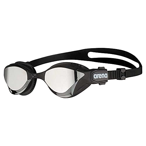 ARENA Cobra Tri Swipe Mirror Unisex Triathlonbrille für Erwachsene, Schwimmbrille mit Verspiegelten Gläsern, Anti-Beschlag, UV-Schutz, 3 Austauschbare Nasenstege