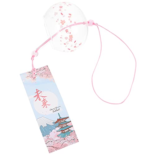 FAVOMOTO Sino de pele de vento de vidro estilo japonês sinos de vento janela de vidro bonito decoraç