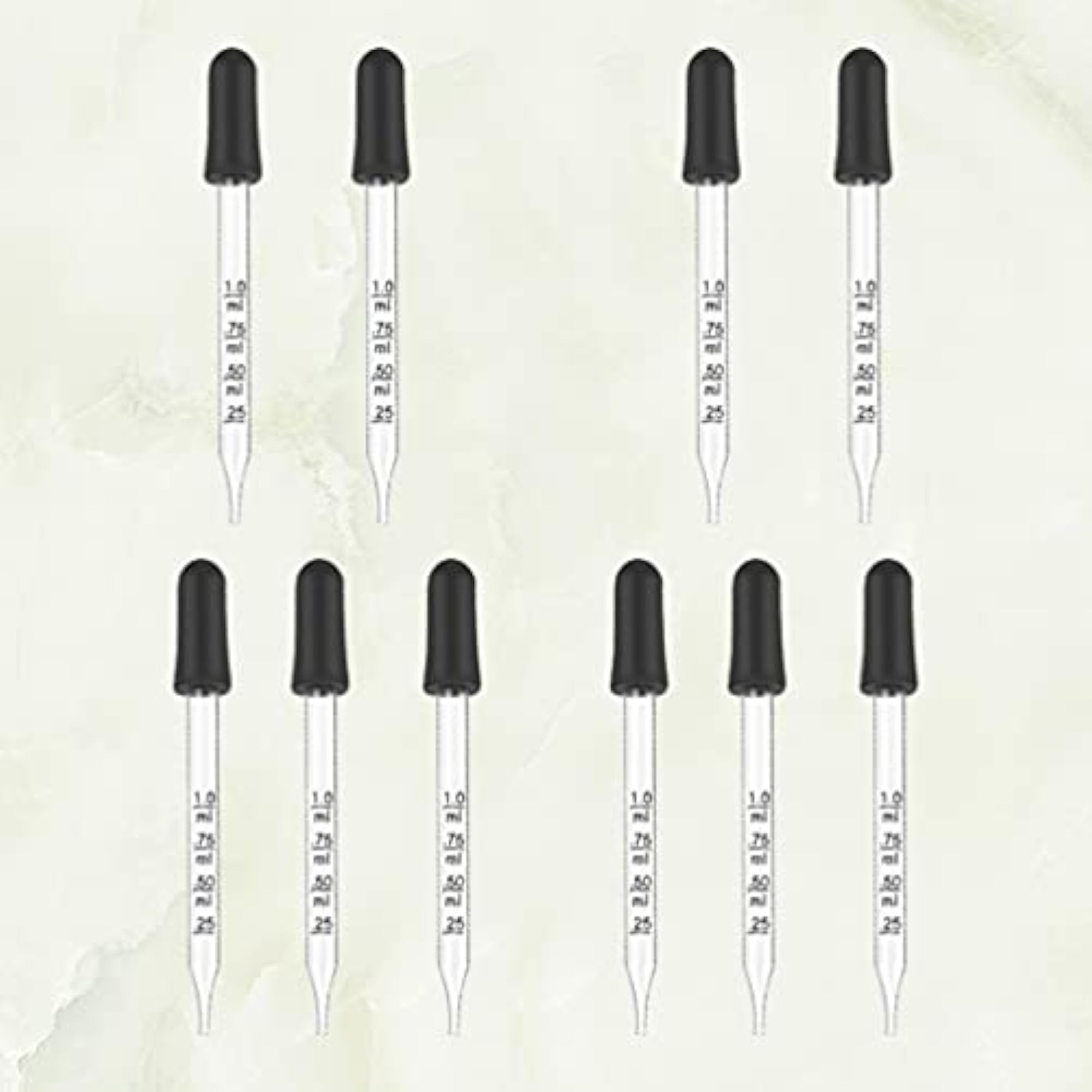 10pcs 1ml Refillable Pipette Set for Home Use