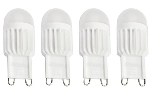 Bombillas G9 LED SFTlite de Bajo Consumo de Intensidad Regulable 3 W Blanco Fresco Equivalente a una Bombilla Halógena de 30W 360° 300 Lm - 4 unidad