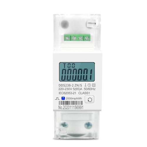 Compteur d'énergie monophasé KWH DDS238-2 ZN/S 5(65)A sous 220V 230V 50HZ