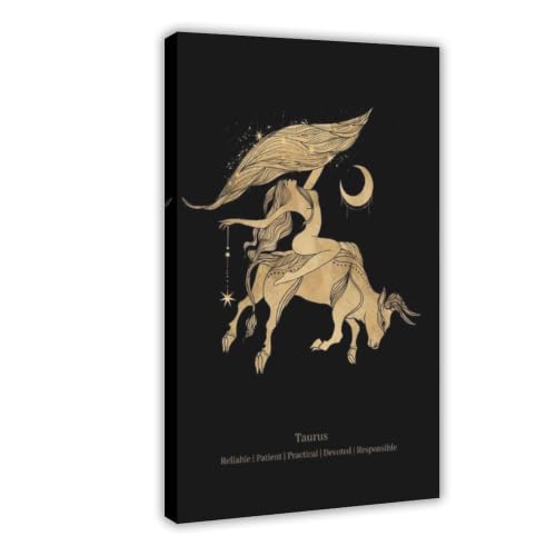 Decoration murale Taureau poster toile pour habiller un mur vide