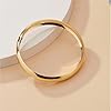 POTIANDEFUGUI 3PCS Chunky Acrylic Bangle bracelets Set for Women Resin Bangle Gold Bracelet Stack Fashions Thick Acetate Statement Trendy Jewelry Set (Withe) #5