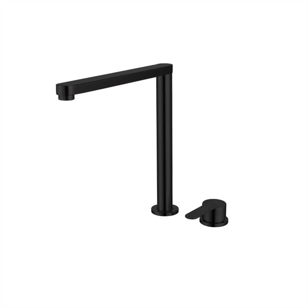 Robinet de cuisine en acier inoxydable 304 noir mat escamotable haut de gamme