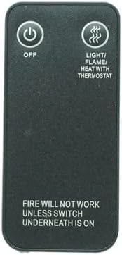Remote Control for Burley 582U-R 530-R 540-R 176 582-R 582R 582E-R 582NZ-R 583E-R 583NZ-R 583-R 583R Electric Fireplace Infrared Quartz Space Heater
