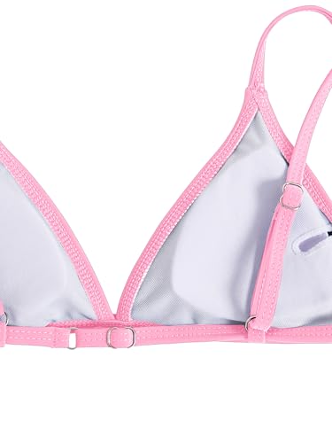 Image of SHENHE Girl's 3 Piece Swimsuits Cute Spaghetti Strap Triangle Bikini with Ditsy Floral Cover Up Teen Bathing Suits