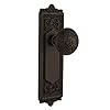 Nostalgic Warehouse 704145 Plate with Egg & Dart Knob, Oil Rubbed Bronze, Privacy-2.375