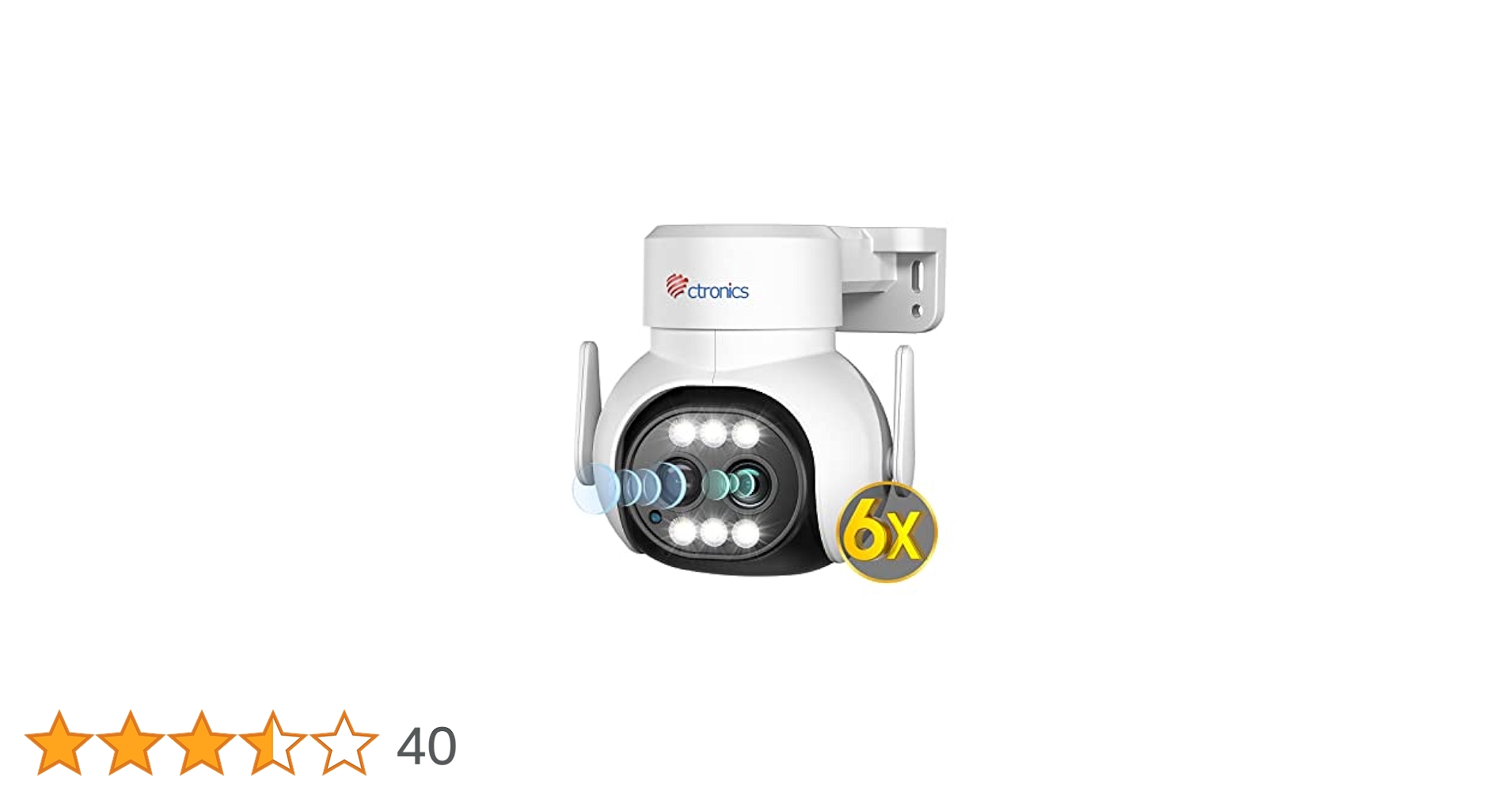 Amazon.co.jp: 【2眼式レンズ・6倍ズーム】Ctronics 防犯カメラ