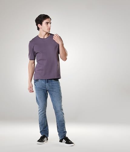Image of TURMS Men's Ice Cool Tech Round Neck T-Shirt, Odor Control, Stretchable & Breathable, Cotton Rich Fabric, Half Sleeve