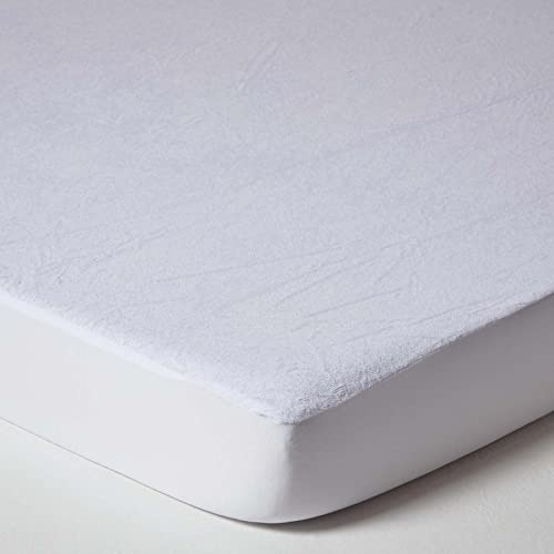 Protège matelas imperméable 140x190 cm alèse de lit bouclette éponge - 2