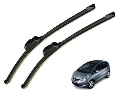 Image of Audio WHeels Perfect Fitting Frameless Windshield 100% Scratch Proof Cleaning Water Repellant Silicon Car Wiper Blades For Equipment Replacement, Set of 2 (D-26 inch & P-14 inch)