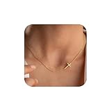 monozo cross necklace gifts for women jewelry gifts dainty gold necklace simple gold cross necklaces for women trendy 14k gold plated gold cross necklace gold jewelry gifts for women