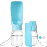 Wimans Foldable Dog Water Bottle, 12oz-19oz Dishwasher Safe Washable, Portable Leak Proof Dog Water...