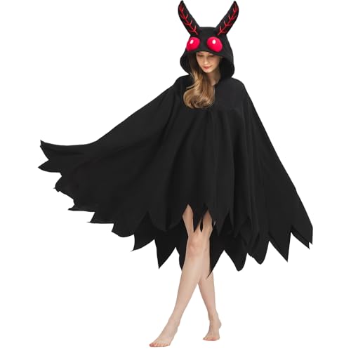 Mothman Costume Mothman Cosplay Hooded Blanket Cape Halloween Costume for Women and Men2