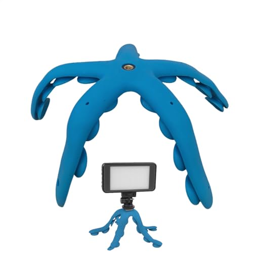 Image of Octopus Flexible Tripod Octopus Phone Holder Tentacles Suction Cup Mount Bendable Legs Adjustable Stand Holder Tentacle Tripod For Selfie, Travel Photography, Vlogging, Live Streaming