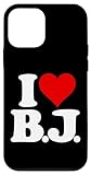 Photo Gallery custodia per iphone 12 mini i love bj i heart b.j. nome iniziali monogramma Photo Gallery custodia per iphone 12 mini i love bj i heart b.j. nome iniziali monogramma