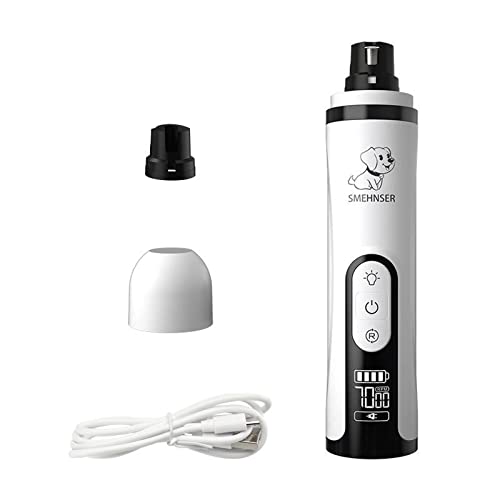 Image of Qpets Electric Dog Nail Grinder with 3 Speeds Modes and 2 Led Light Dog Nail Trimmer for Cat Dog USB Electric Dog Nail Grinder, Dog Nail Cutter for Small Medium Large Dogs and Cats
