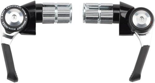 microSHIFT | Bar End Shifter Set | 8-Speed Road | Double/Triple | Shimano Compatible | Black