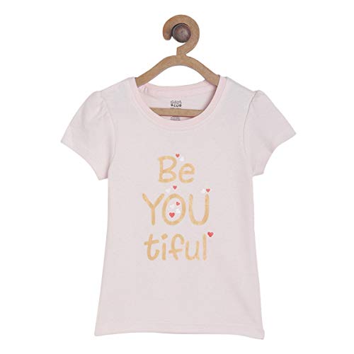 Image of miniklub Baby Round Neck Short Sleeve Knitted Cotton Top, Pack of 2 (Multi Color)