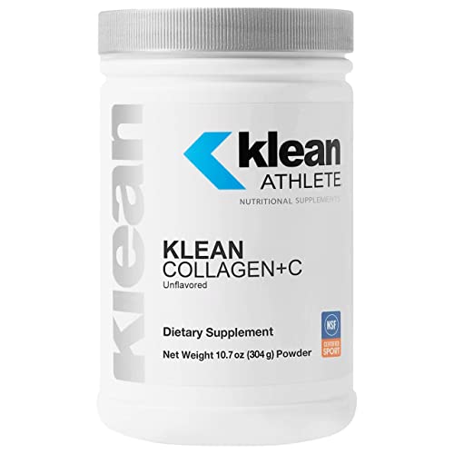 Klean Athlete Klean Collagen+C | Collagen Peptides with Vitamin C for Joint and Connective Tissue Support | 10.7 Ounces | Unflavored