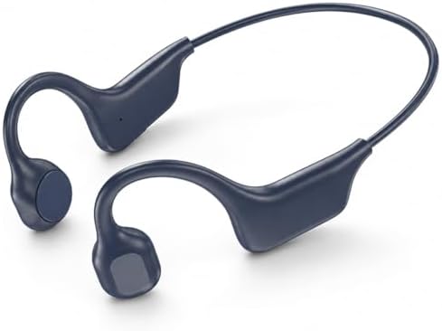Bone Conduction Headphones, Open Ear Headphones Wireless Bluetooth 5.4 with Mic, 8H Long Life Waterproof Sport Headset(Blue)
