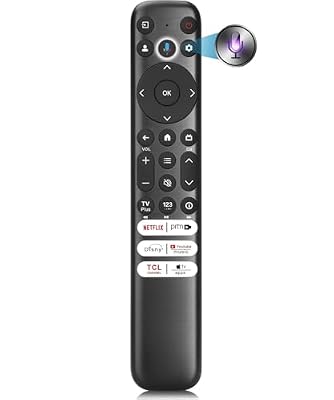for TCL Google TV Remote Control with Voice Control Backlit, Compatible with TCL 4k QLED/UHD/QD-Mini Series Smart TVS - 2 Year Warranty.