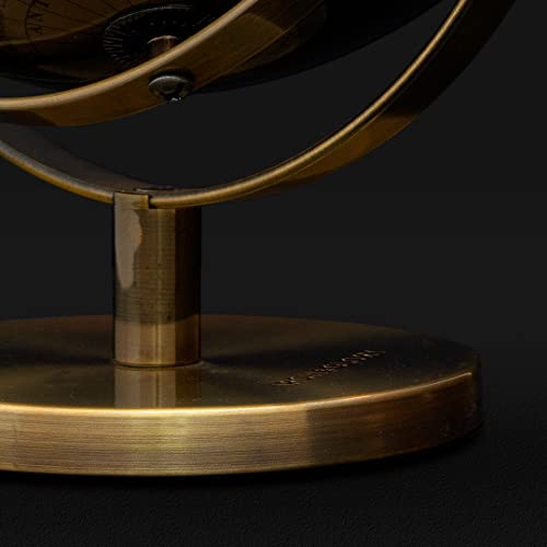 Iron & Glory | World Globe | World Map Decorative Home Accessories For Vintage Room Decor| Ornaments For Living Room & Office Desk | Black & Gold Office Accessories For Home Decor by Iron And Glory - Image 5