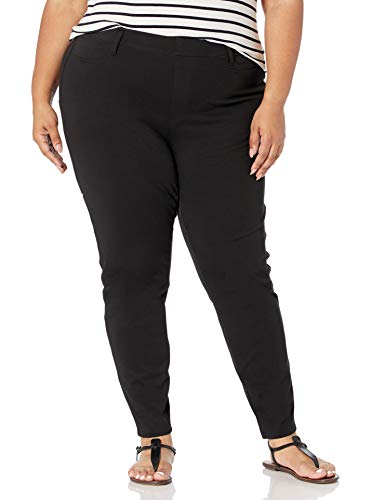 Amazon Essentials Women's Plus Size Pull-On Knit Jegging, Black, 2X Regular