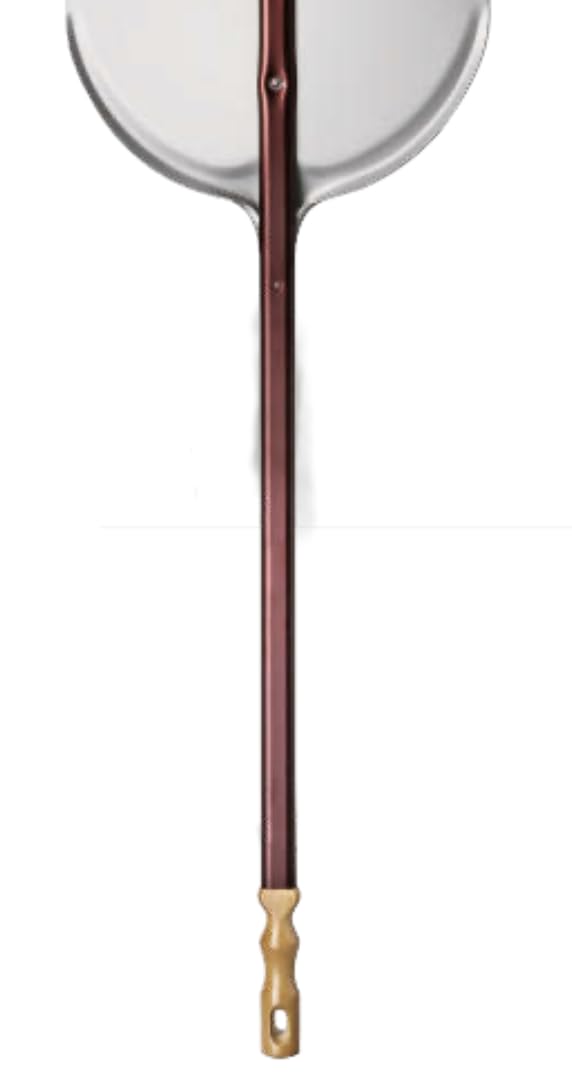 Pala per infornare pizza al metro rinforzata cm. 36x60, lega alluminio - H. 170 cm.