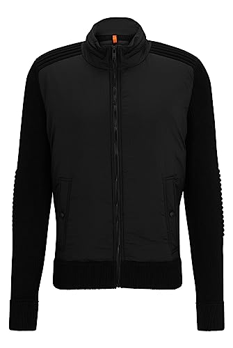 BOSS Herren Armitta Hybrid-Jacke mit Reißverschluss und verstaubarer...