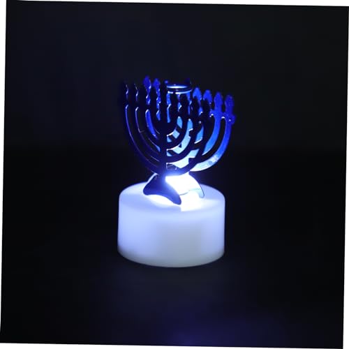 Housoutil luz de las velas ligero velas sin que funcionan con pilas vela grande velas decorativas Velas LED decorativas luz de vela llevada velas LED sin hierro forjado Blue