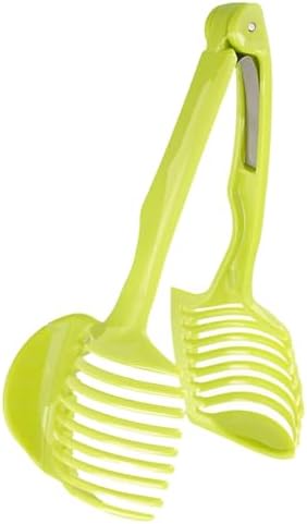 Handheld Tomato Cutting Holder, Round Fruits Vegetables Slicing Aid Gadget, Easy Kitchen Cutter