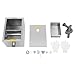 Commercial Grease Trap Interceptor, Under Sink Grease Trap Stainless Steel Interceptor Top Inlet with Drainage Pipe and Lid for Restaurant Home Kitchen Tools, 13.79