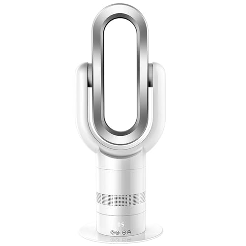 Genérico Ventilador calefactor sin aspas,calefactor 1800W y ventilador de torre 10 velocidades,circulación de aire,oscilante 90°,temporizador silencioso 9 horas Genérico Ventilador calefactor sin aspas,calefactor 1800W y ventilador de torre 10 velocidades,circulación de aire,oscilante 90°,temporizador silencioso 9 horas