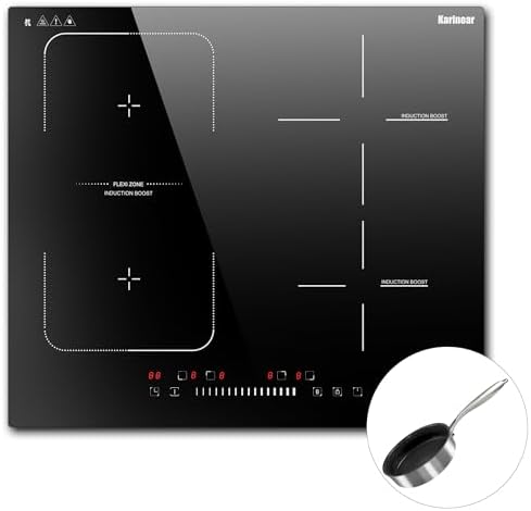 Bild 37 - Karinear Induktionskochfeld mit Dunstabzug, Kochfeld Autarkes, 7200W Induktionsfeld mit 145W Dunstabzug, Booster, Timer, Pause, Touch-Steuerung, 220-240V, Kein Stecker