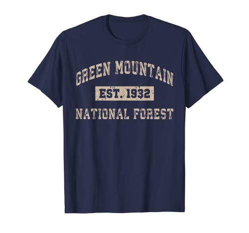 Green Mountain National Forest Est Established Athletic T-Shirt