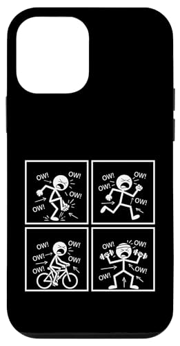 Ow Ow Ow Ow Stickman Figure Humorous Chronic Pain Awareness �X�}�z�P�[�X iPhone 12 mini �p