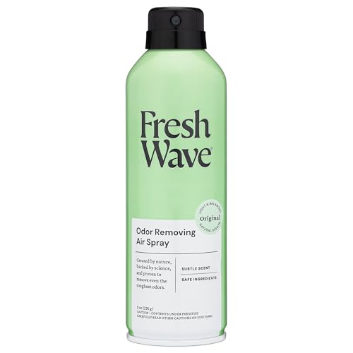 Image of Fresh Wave Original Air Freshener Spray, 8 oz Room Odor Eliminator | Fine mist non-aerosol, Plant oil formula, Bathroom and pet area safe, No sulfates or parabens, Fabric and linen spray