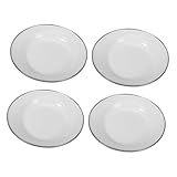 Petites assiettes - ces assiettes polyvalentes sont idéales pour servir une variété d'aliments, des collations et des fruits aux desserts, ce qui en fait un choix pratique pour toute occasion, plat alimentaire en émail