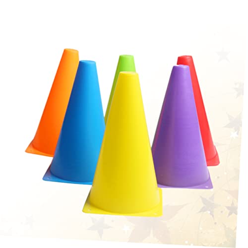 BESPORTBLE 6 Pçs Sinal Ao Ar Livre Crianças Basquete Mini Cones De Tráfego Cone De Trânsito Marcador