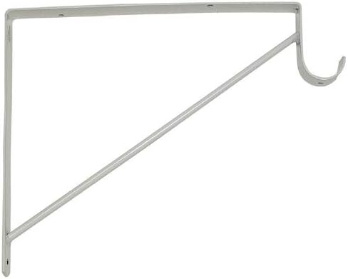 Bracket Shelf/Rod Steel White