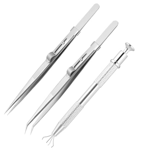 3 pack pinces diamant acier inoxydable pour bijoux
