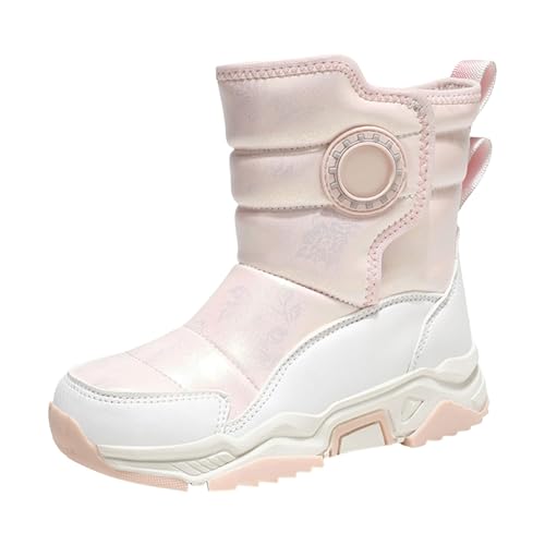 IWIHMIV Boy Winter Boots Boys' Snow Boots Winter Boot Kids Snow Boots Boys Girls Warm Outdoor Non Slip Cold Weather Shoes