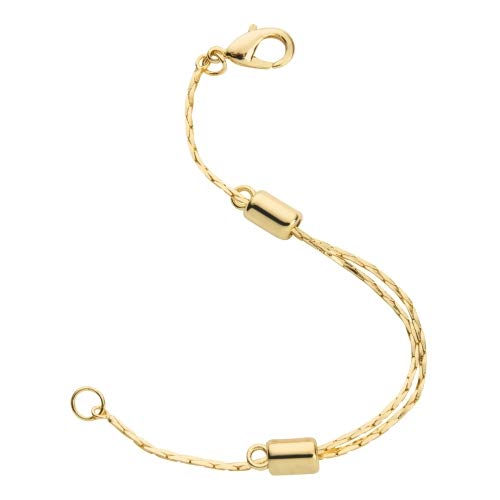 Preisvergleich Produktbild Everyday Elegance 14K Gelbgold gefüllt verstellbare Halskette Kettenverlängerer mit Karabinerverschluss, 1 Extender