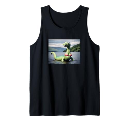 Funny cryptid gifts,loch ness monster,nessie in bikini Canotta