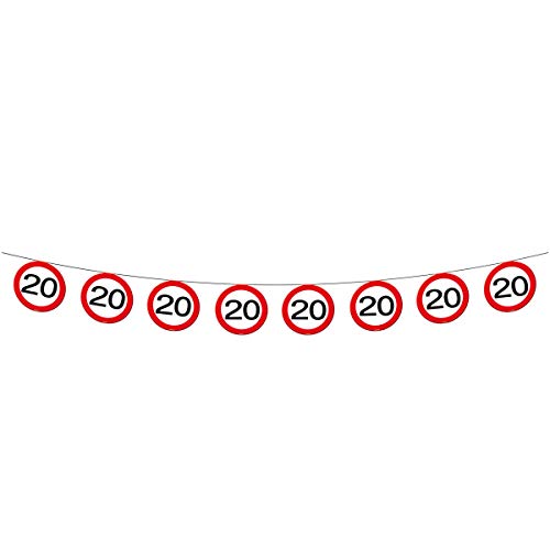 Guirlandes de panneaux de signalisation de 12 mètres résistantes pour soirées à thème
