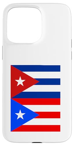 Cuba Puerto Rico Banderas Patrimonio Boricua Cubano Carcasa para iPhone 15 Pro Max