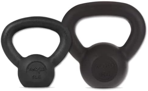Yes4All Solid Cast Iron Kettlebell Weights – Great for Full Body ...