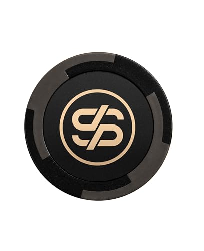 SLOWPLAY Godel Lot de 50 jetons de Poker en Argile Composite, 14 g, Grands jetons de 40 mm en Vrac, Noir sans dénomination